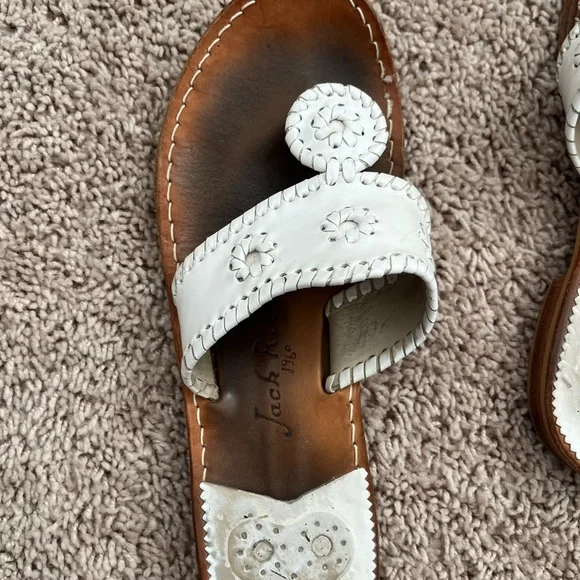 Jack Rogers White and Brown Sandals - Picture 12 of 16